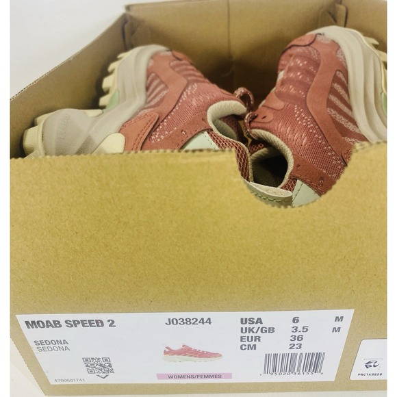 Merrell Moab Speed 2 Sedona Pink Women's Size 6 Hiking Shoes J038244 New - Picture 8 of 8